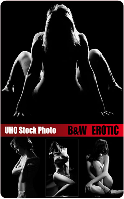 UHQ Stock Photo - B&W Erotic
