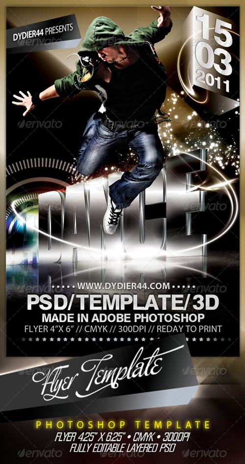 GraphicRiver - Extreme 3D (Flyer Template 4x6\