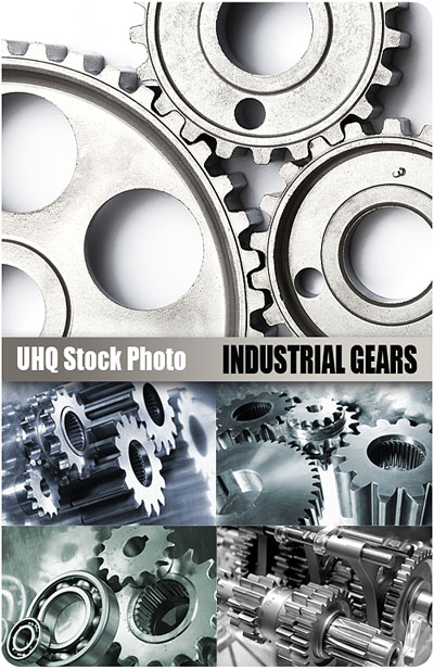 UHQ Stock Photo - Industrial Gears