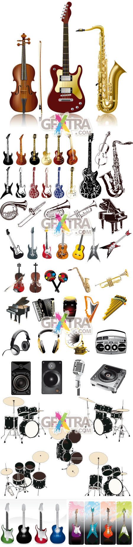 Shutterstock Musical Instruments in Vector
