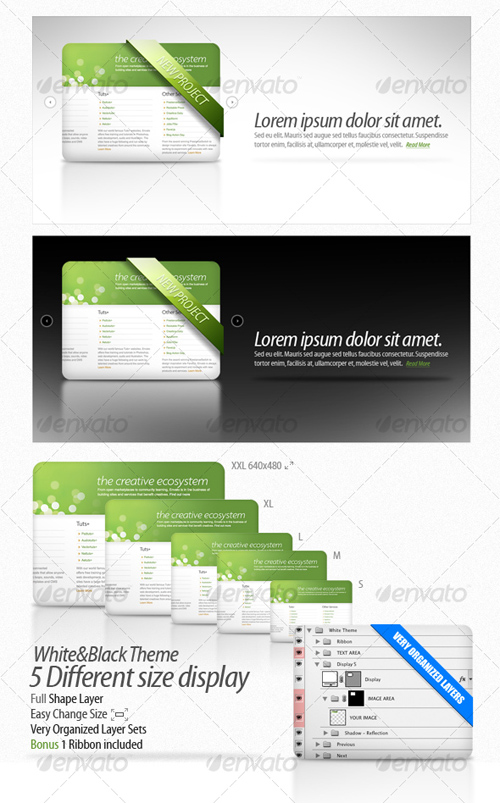 Clean Webpage Display – GraphicRiver