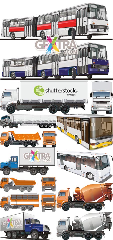 Shutterstock Russian Transport in Vector (Part 2)