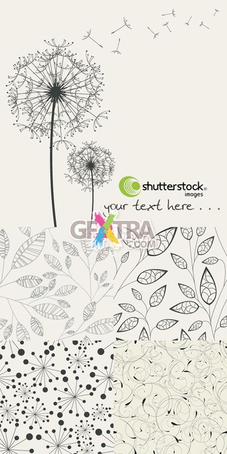 Shutterstock Seamless Design and Dandelion