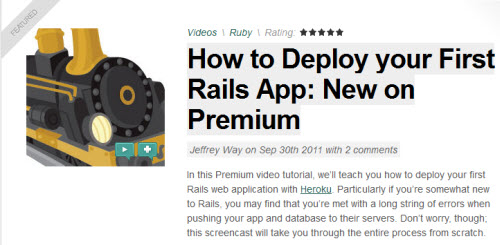NetTuts+ How to Deploy your First Rails App