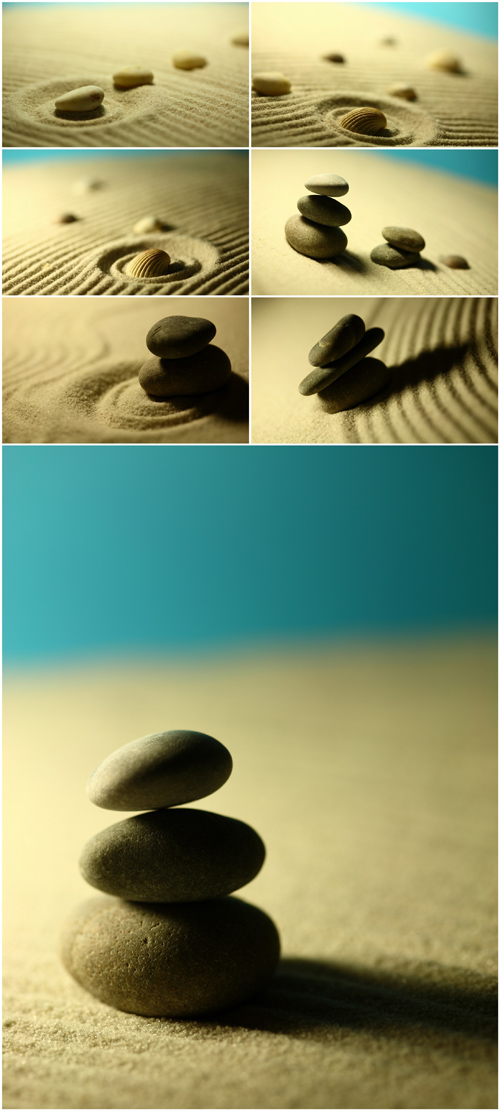 Photo Cliparts - Stones in sand