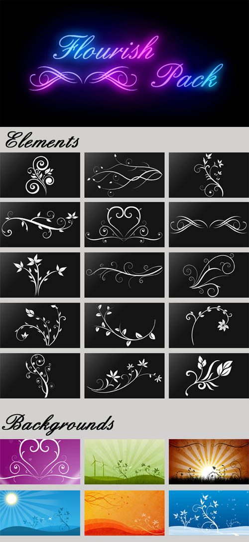 VideoHive - Flourish Pack - Backgrounds 132480