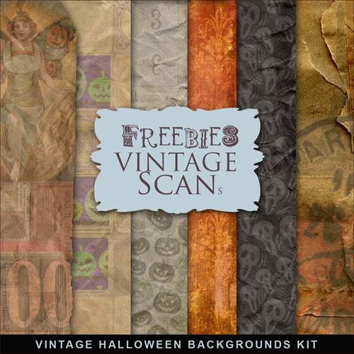 Textures - Vintage Halloween Backgrounds 