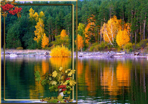 Frame for Photo - Autumn, gold autumn