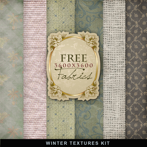 Textures - Winter Fabric Backgrounds #3