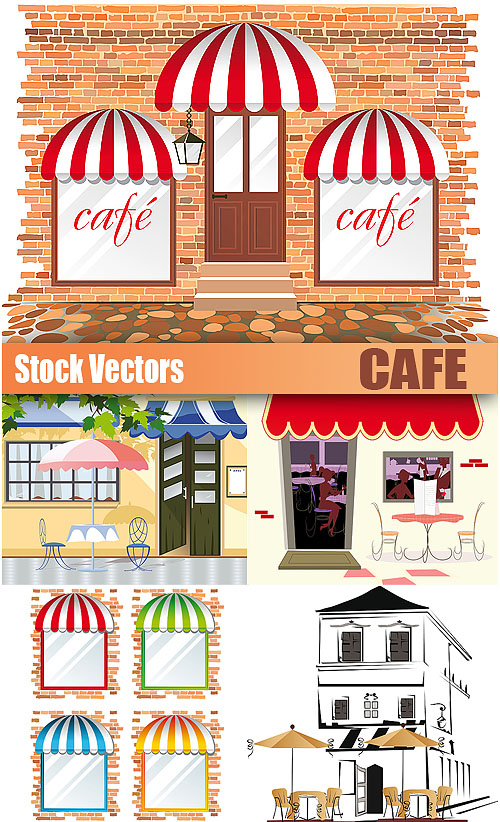 Stock Vectors - Cafe