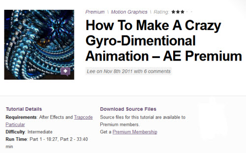 AE Tuts+ How To Make A Crazy Gyro-Dimentional Animation