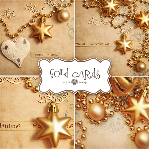 Textures - Gold Christmas Backgrounds