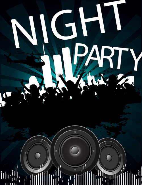 Vector Flyer For Night Party