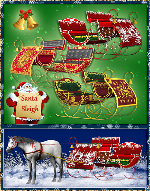 Scrap-kit - Santa Sleigh