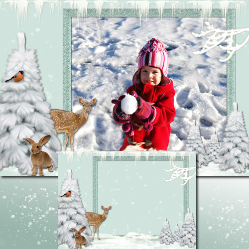 Childish Photoframe - Winter's Tale in the woods