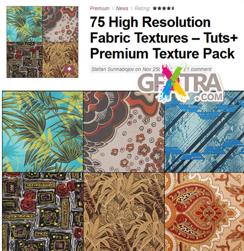 CG Tuts+ 75 High Resolution Fabric Textures – Tuts+ Premium Texture Pack