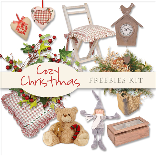 Scrap-kit - Cozy Christmas - New Year 2012 & X-Mas Holydays Cliparts Images