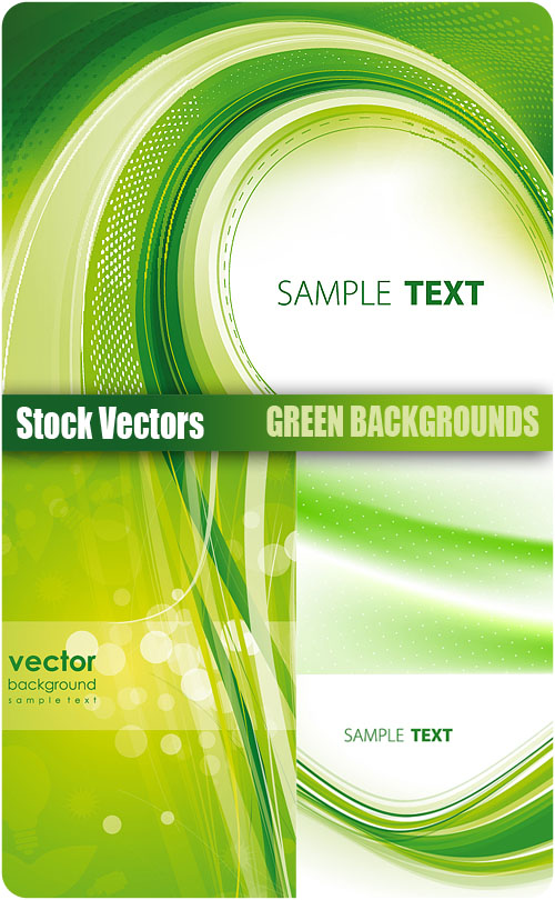 Stock Vectors - Green Backgrounds