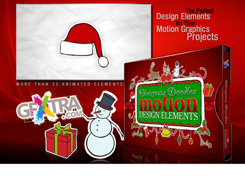 Christmas Doodles Motion Design Elements
