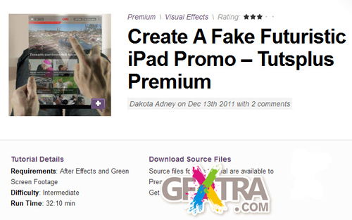 AE Tuts+ Create A Fake Futuristic iPad Promo – Tutsplus Premium 
