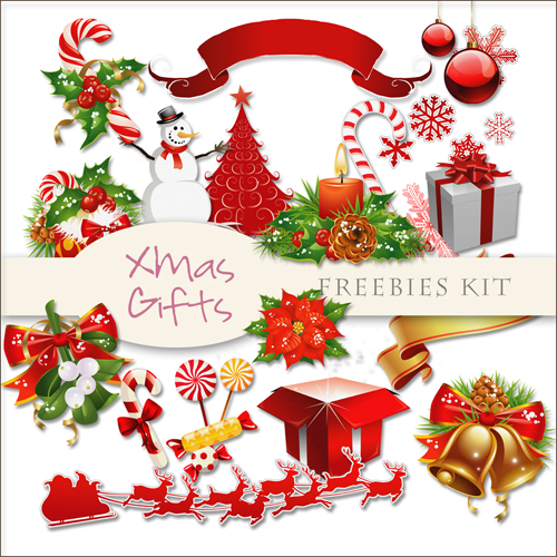 Scrap-kit - Christmas And New Year 2012 Decor Images Cliparts Mix 10