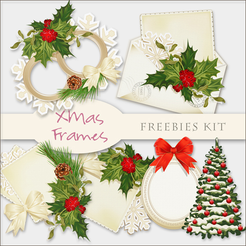 Scrap-kit - Christmas And New Year 2012 Frames