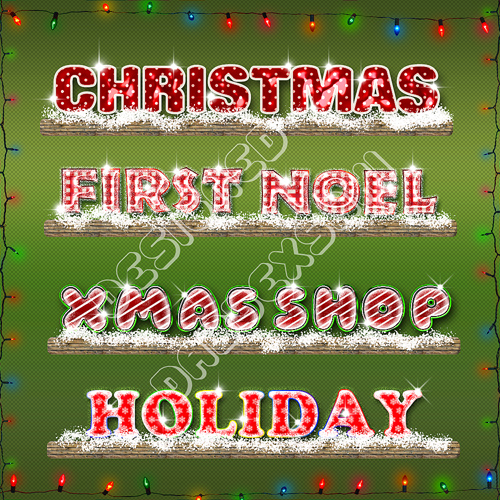 Christmas And New Year 2012 Hollidays Photoshop Text Style by dabbexsahi - 2