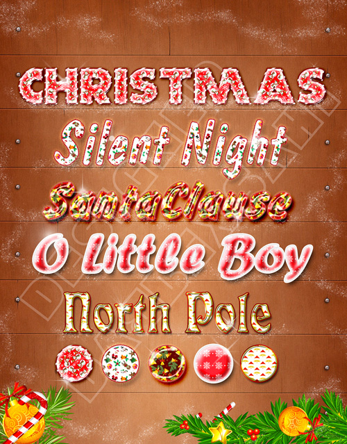 Christmas And New Year 2012 Hollidays Photoshop Text Style by dabbexsahi - 4