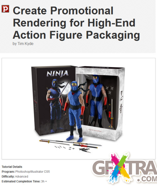 PSDTuts+ Create Promotional Rendering for High-End Action Figure Packaging