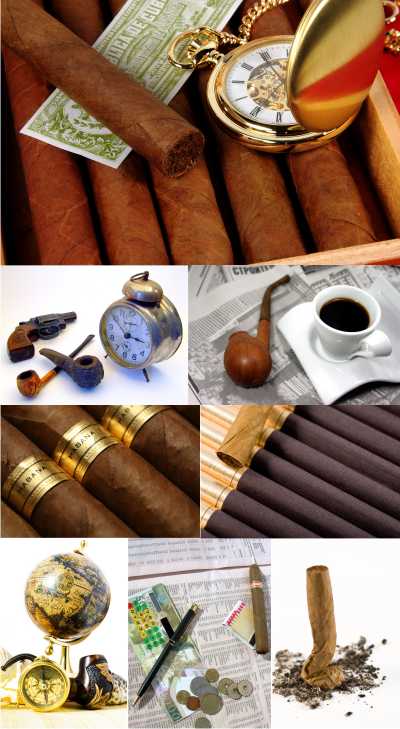 Cigars and Tube for smoking