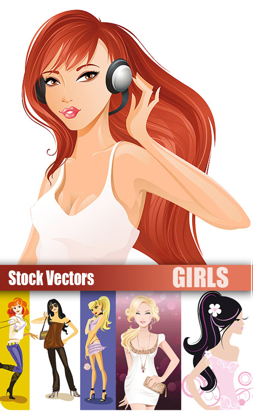 Stock Vectors - Girls
