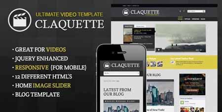 ThemeForest - Doctype Claquette - Responsive Video HTML Template (RIP)