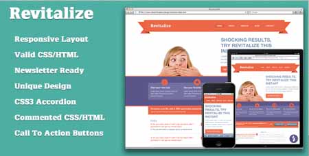 ThemeForest - Responsive Revitalize Landing Page (RIP)