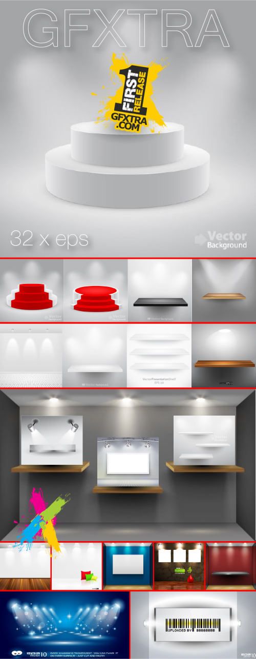 3d Empty Shelf - 32 Shutterstock EPS