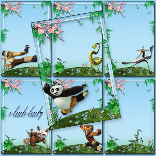 7 Kid's Photoframe - Kung Fu Panda