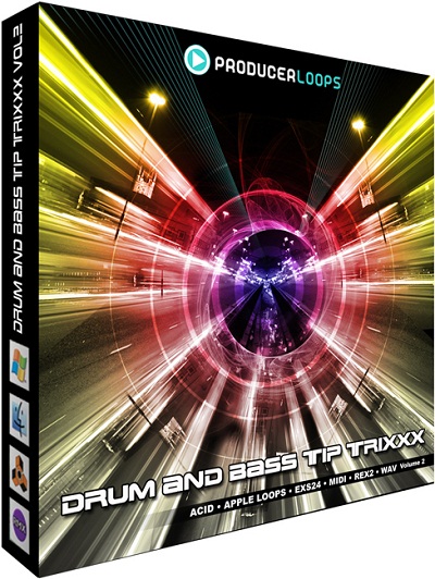 Producer Loops Drum & Bass Tip Trixxx Vol 2 WAV REX MIDI EXS24