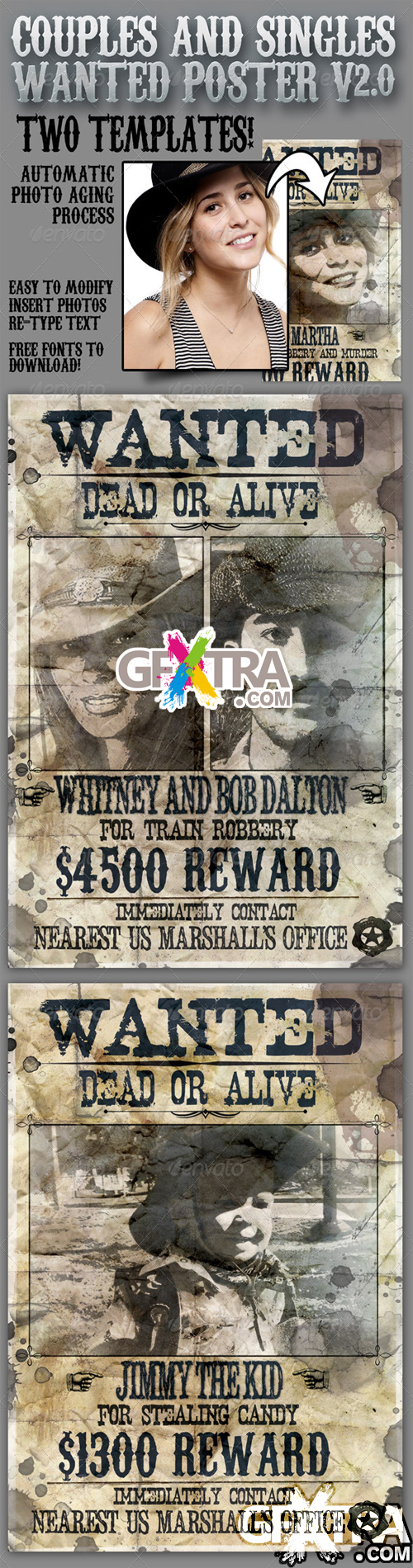 GraphicRiver - Wanted Poster 8.5x11 for Singles and Couples V2.0