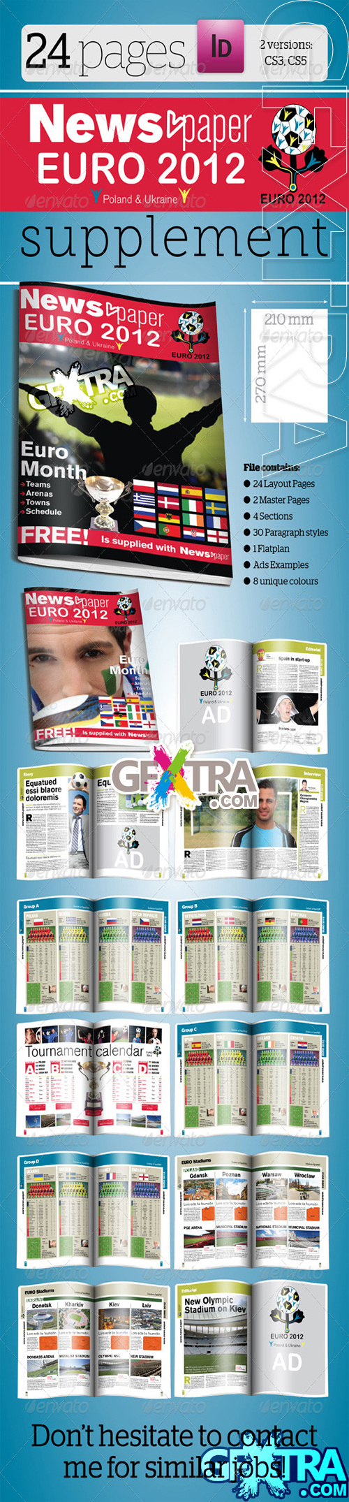 GraphicRiver - 24 Pages Euro 2012 Supplement For News.paper