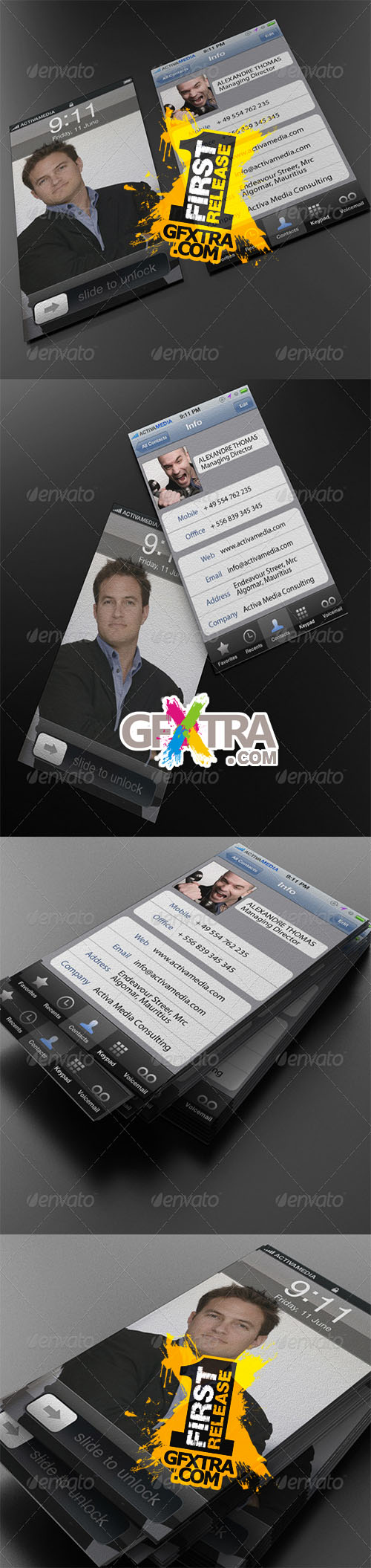 GraphicRiver - Phone Business Card