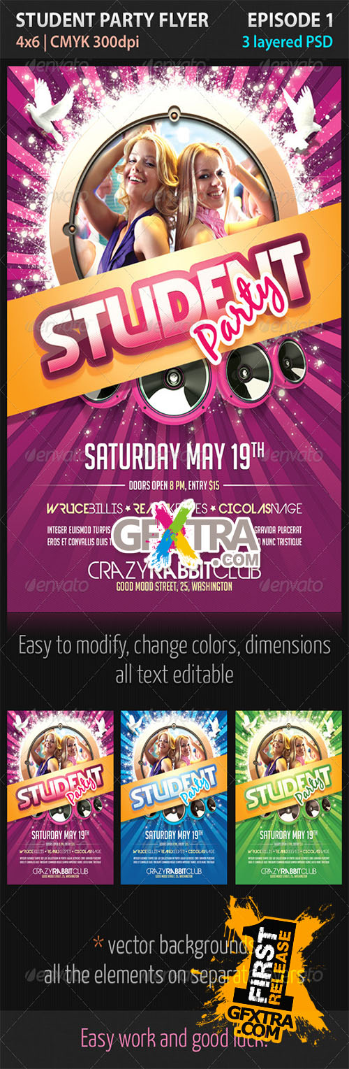 GraphicRiver - Student Party Flyer Episode 1