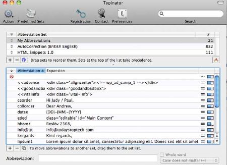 Typinator v5.1 Mac OS X