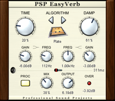PSP Audioware EasyVerb VST RTAS AAX v1.7.0 WiN & OSX-NEMESiS