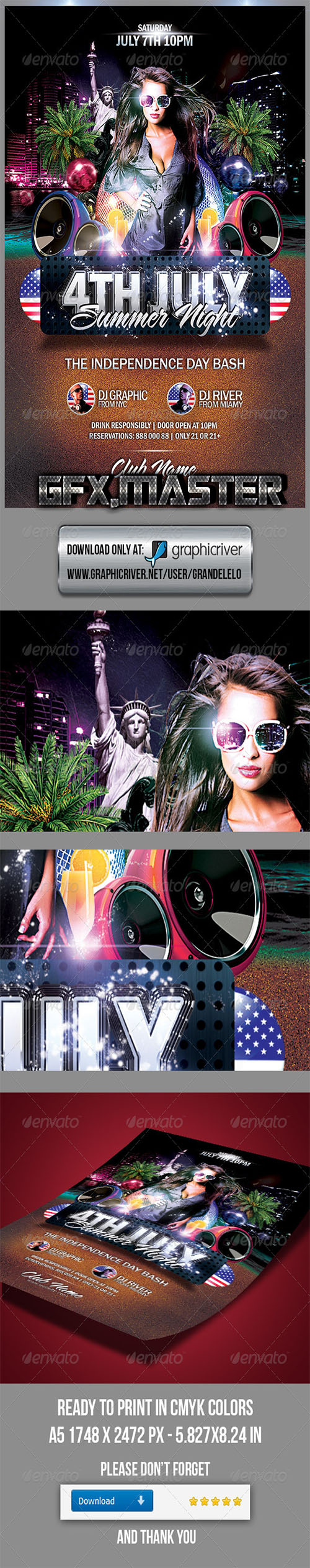 GraphicRiver - 4th July Summer Night