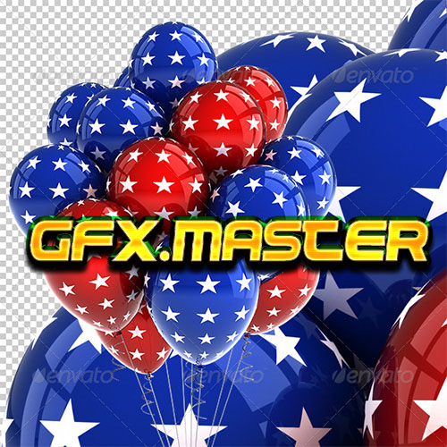 GraphicRiver - Patriotic USA Party Balloons