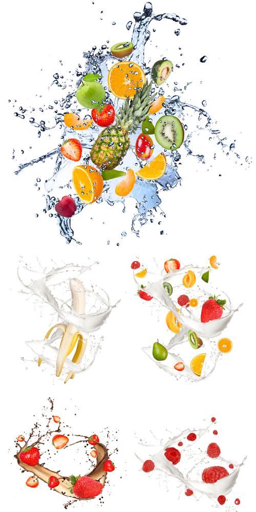 Fruits in Splash