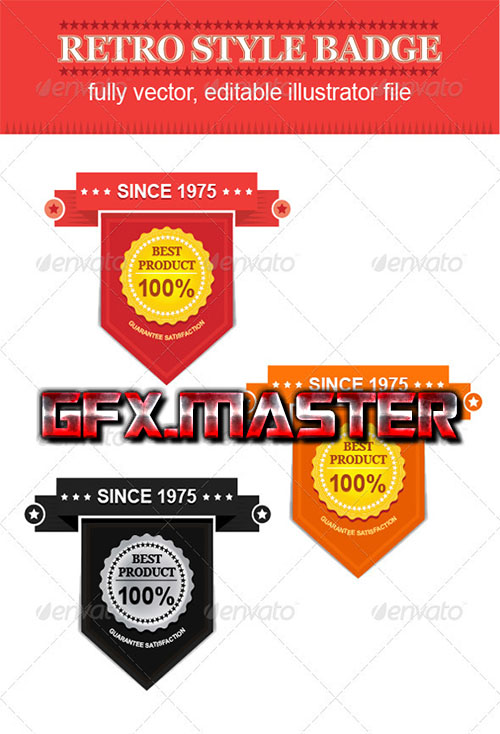 GraphicRiver - Unique and Classy Retro Style Badges