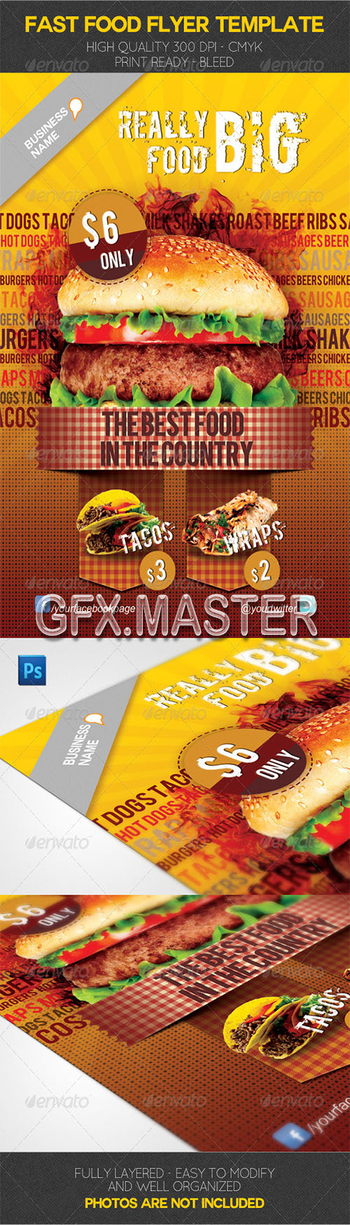 GraphicRiver - Fast Food Flyer Template