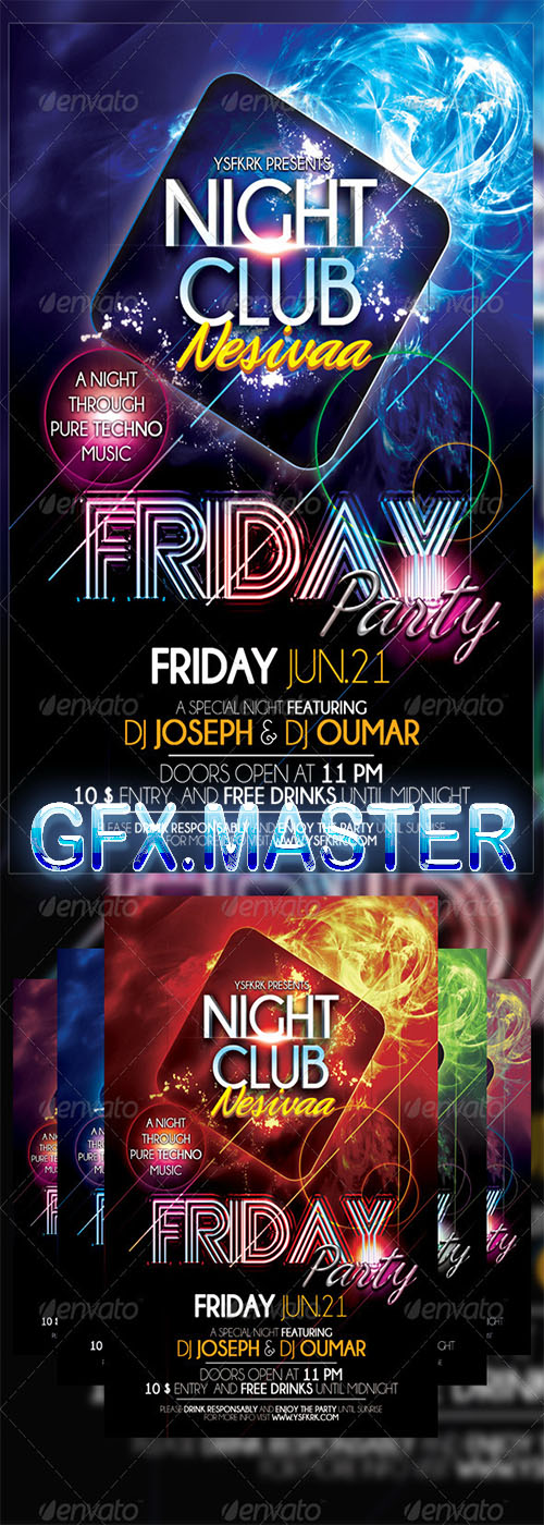 GraphicRiver - Friday Party Flyer Template