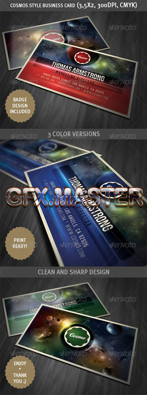 GraphicRiver - Cosmos Style Business Card