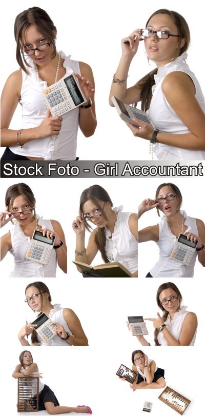 Stock Foto - Girl Accountant